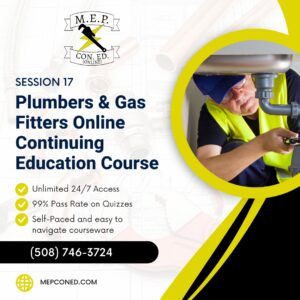 Plumbers & Gas Fitters Online Continuing Education Course